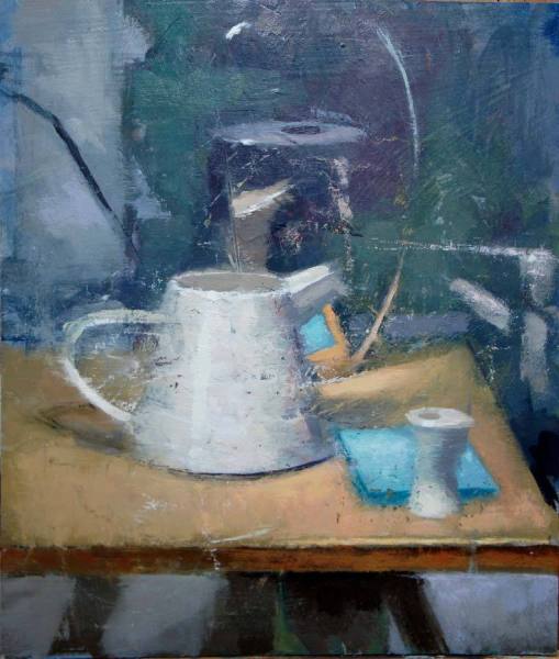 Fisher_Still-Life-with-a-Watering-Can-II_16-x-13-inches_Oil-on-Panel_-2400-1