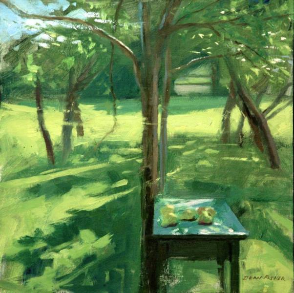 Dean Fisher, Orchard-12-x-12-inches-oil-on-panel